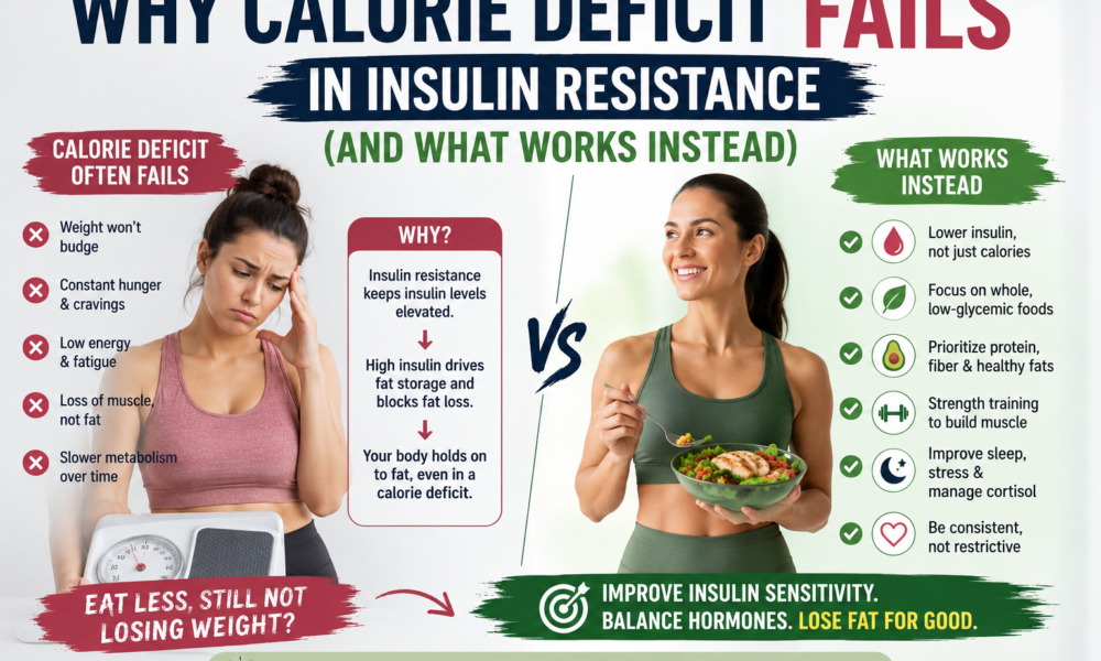 Why Calorie Deficit Fails in Insulin Resistance (And What Works Instead)